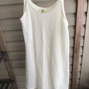 White knit dress